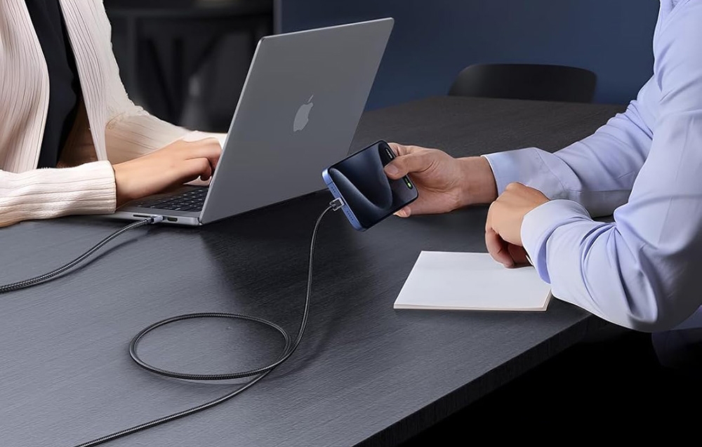 Ugreen L512 USB-C USB-C kábel, 100W, 5A, 2m (fekete) 4