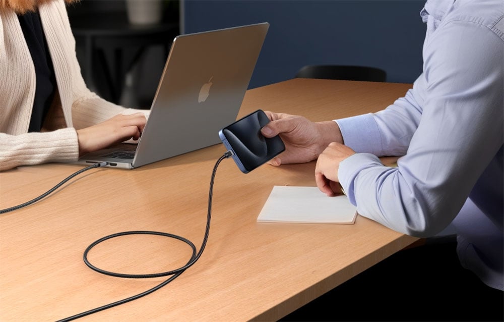 Ugreen L512 USB-C USB-C kábel, Power Delivery, 5A, 1m, 480Mbps (csillagszürke) 1