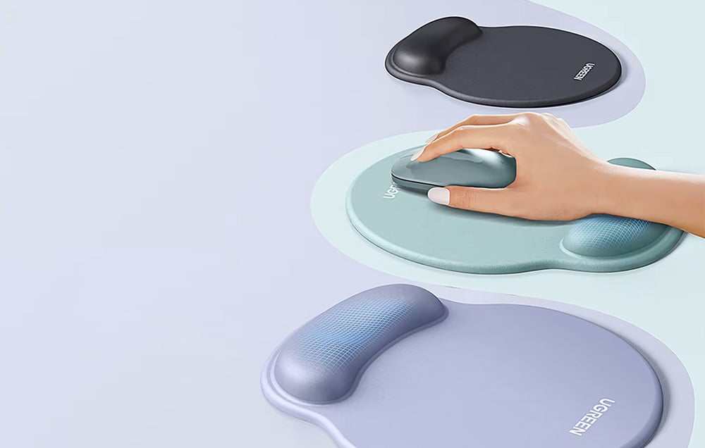 Ugreen LP668 ergonomikus egérpad, zöld 1