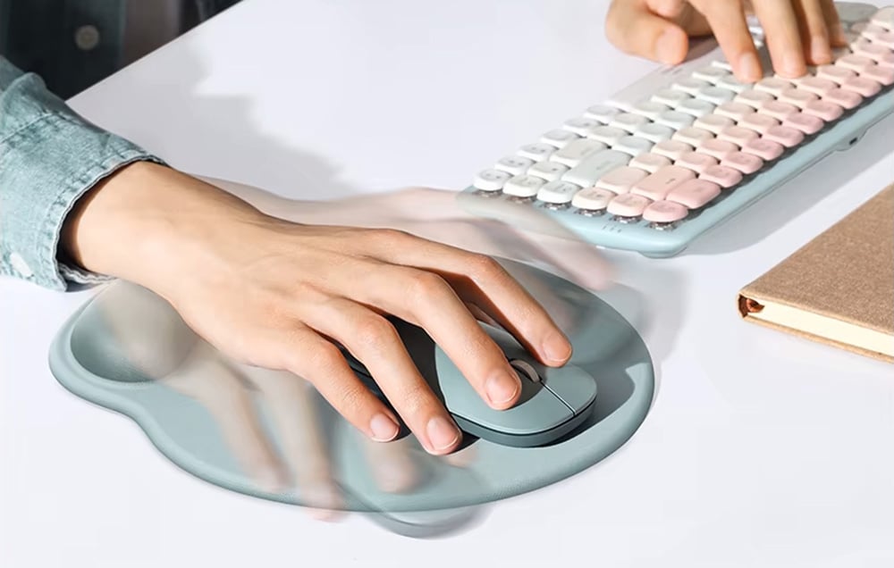 Ugreen LP668 ergonomikus egérpad, zöld 4
