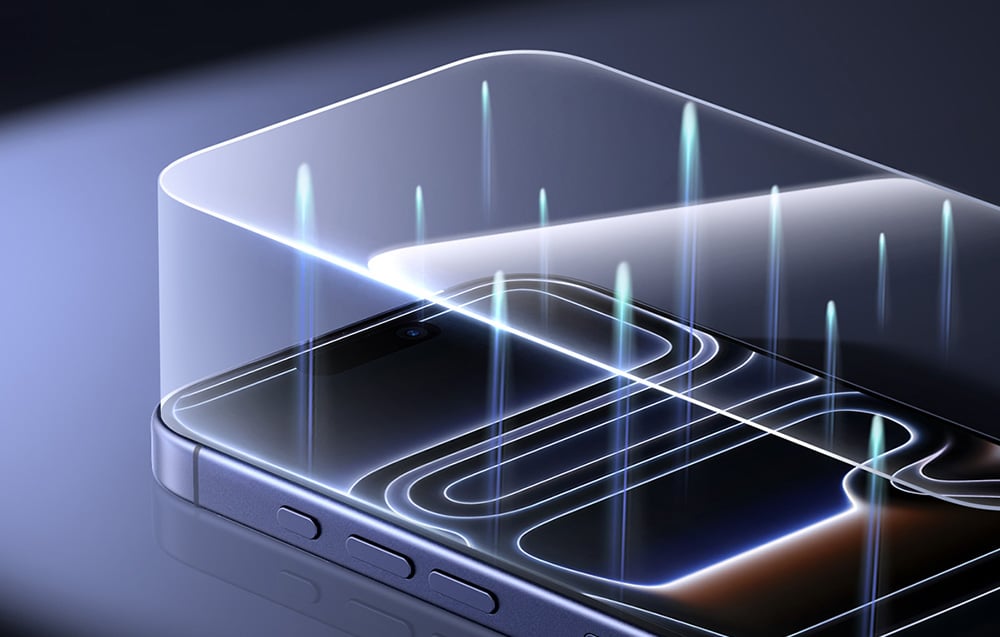 Ugreen SP1143 edzett üveg iPhone 17 Pro készülékhez (2 db) 5