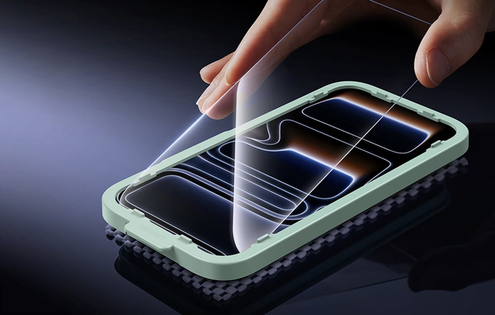 Ugreen SP1144 edzett üveg iPhone 17 Pro Max készülékhez (2 db) 4