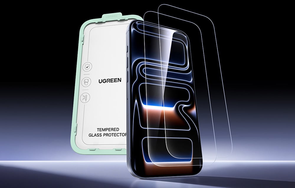 Ugreen SP1144 edzett üveg iPhone 17 Pro Max készülékhez (2 db) 5