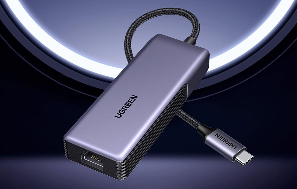 Ugreen UGCM848USB-C RJ45 , 5GbE hálózati adapter (fekete) 1