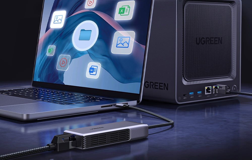 Ugreen UGCM848USB-C RJ45 , 5GbE hálózati adapter (fekete) 2