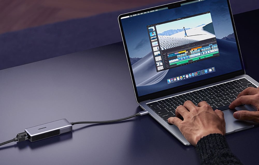 Ugreen UGCM848USB-C RJ45 , 5GbE hálózati adapter (fekete) 3