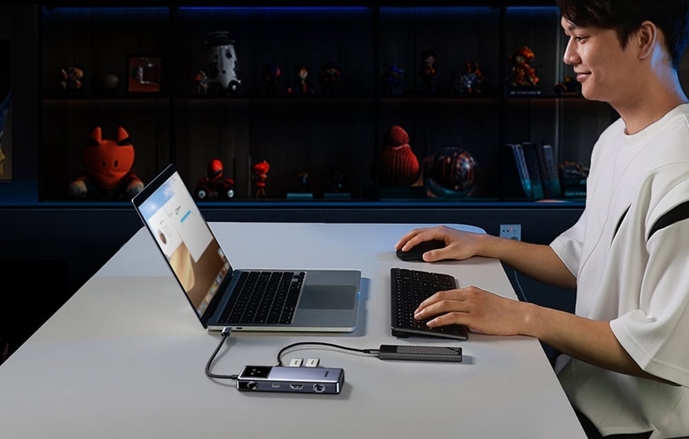 Ugreen USB-C hub CM888 Uno, 7w1, USB-C 3.2 Gen1, PD 85W, HDMI, USB 3.0 1
