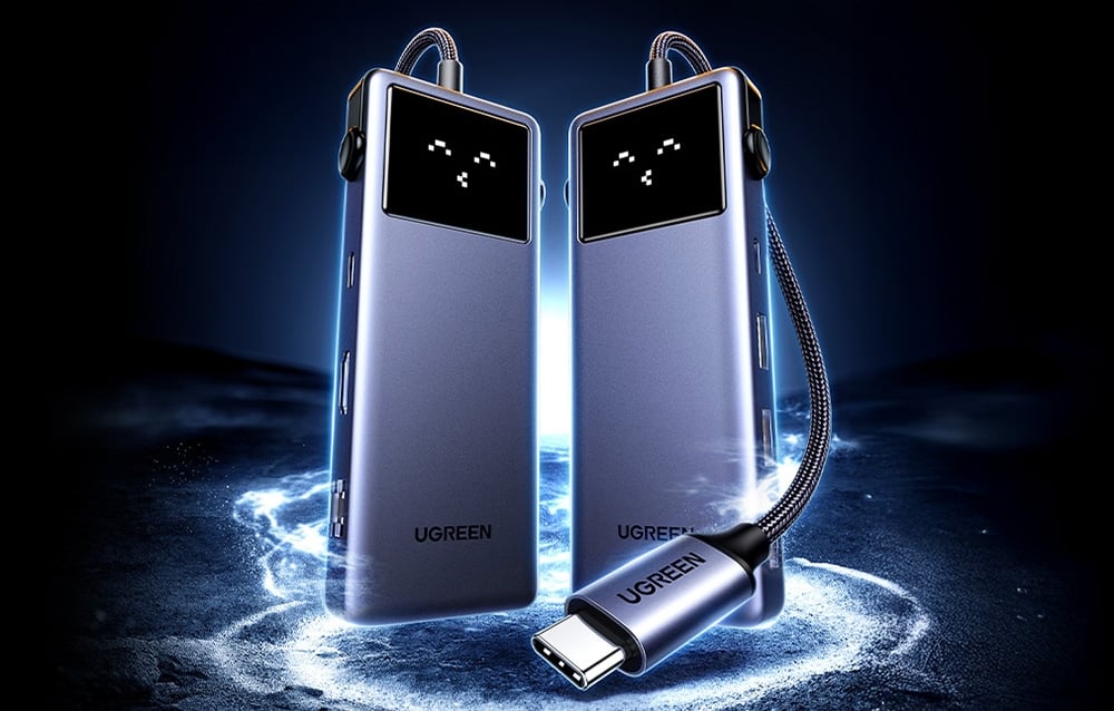 Ugreen USB-C hub CM888 Uno, 7w1, USB-C 3.2 Gen1, PD 85W, HDMI, USB 3.0 3