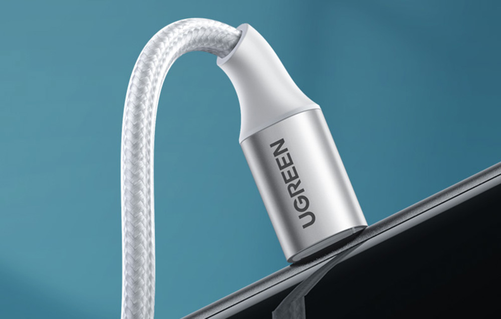 UGREEN USB Lightning kábel, 2.4A US199, 2m, ezüst 2