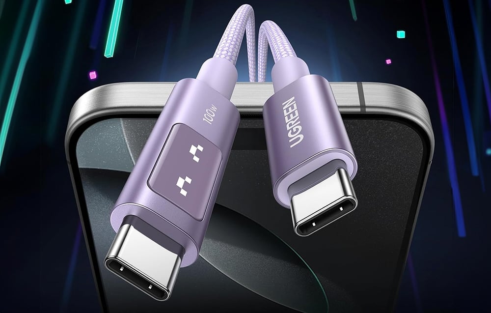 USB-C-USB-C kábel Ugreen Uno L509, 100W, 2m (lila) 4