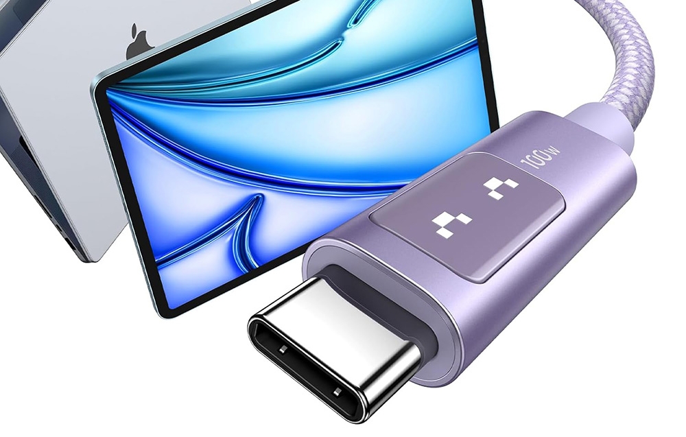 USB-C-USB-C kábel Ugreen Uno L509, 100W, 2m (lila) 6