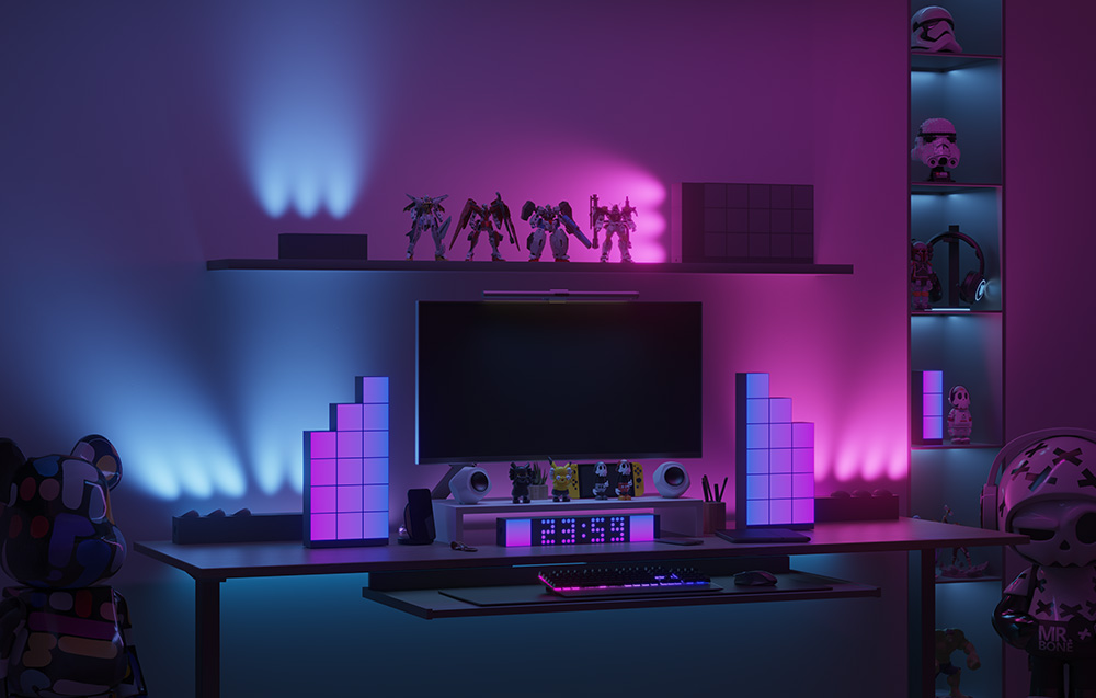 Yeelight Cube Light Smart Gaming Lamp Panel - Base okos világító panel 1