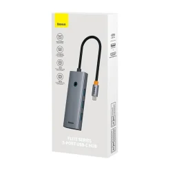 Baseus UltraJoy 5 az 1-ben Hub (1xHDMI4K@30Hz + 4xUSB 3.0) szürke 8
