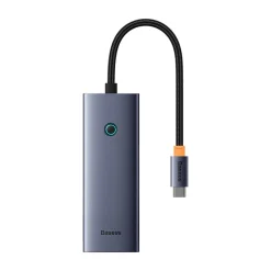 Baseus UltraJoy 5 az 1-ben Hub (1xHDMI4K@30Hz + 4xUSB 3.0) szürke 2