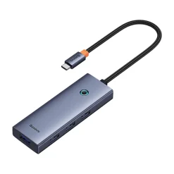 Baseus UltraJoy 5 az 1-ben Hub (1xHDMI4K@30Hz + 4xUSB 3.0) szürke 6