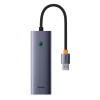 Baseus UltraJoy 4 az 1-ben Hub USB-A - USB 3.0 + RJ45 (űrszürke) 1