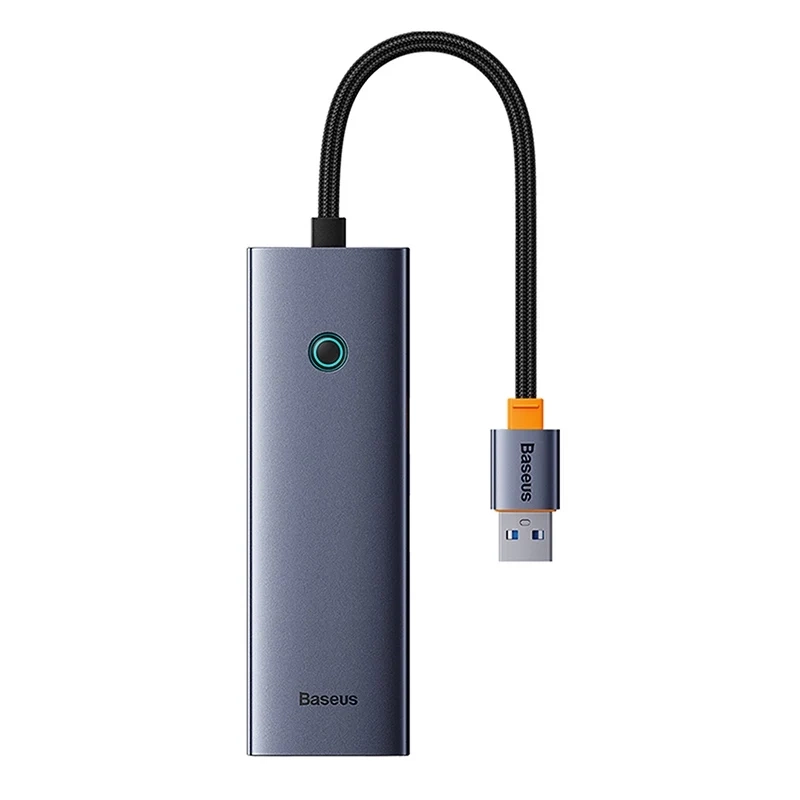 Baseus UltraJoy 4 az 1-ben Hub USB-A - USB 3.0 + RJ45 (űrszürke) 1