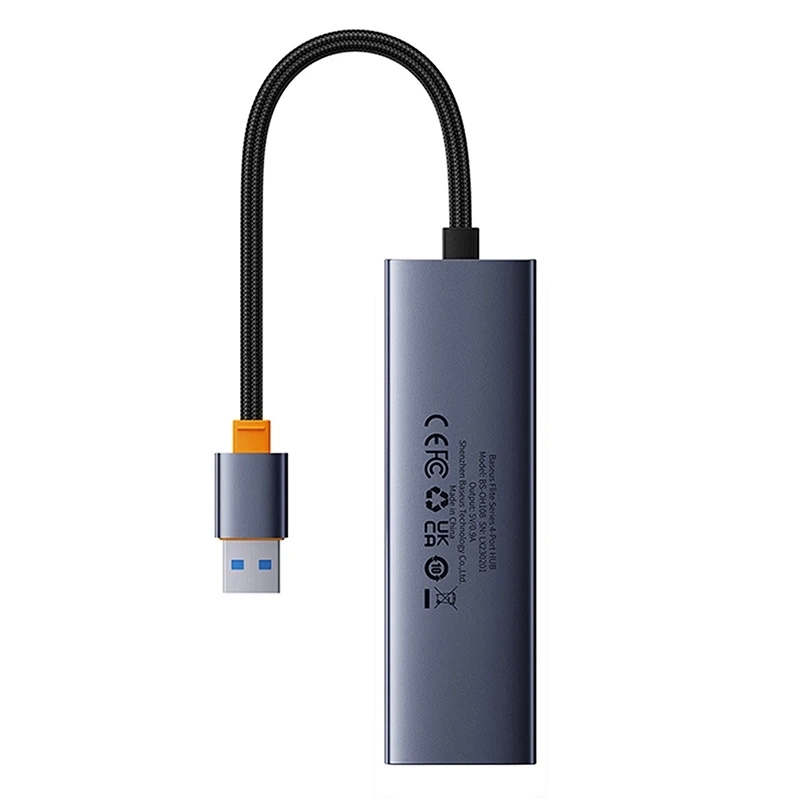 Baseus UltraJoy 4 az 1-ben Hub USB-A+4xUSB 3.0 (űrszürke) 2