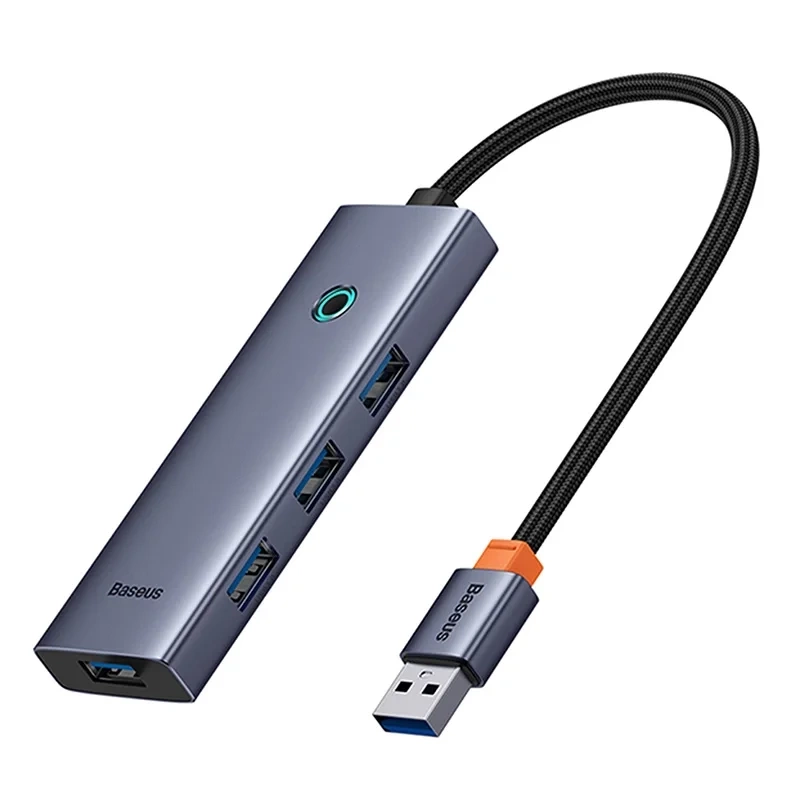 Baseus UltraJoy 4 az 1-ben Hub USB-A+4xUSB 3.0 (űrszürke) 4
