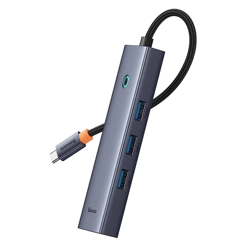 Baseus UltraJoy 6 az 1-ben USB-C Hub, HDMI4K@30Hz1+3xUSB 3.0+PD+RJ45 (szürke) 5