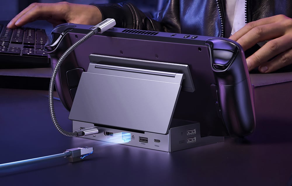 Adapter / hub USB-C 9w1 Ugreen CM800, DisplayPort (4K 120Hz), Ethernet RJ45, USB, SD/TF 4