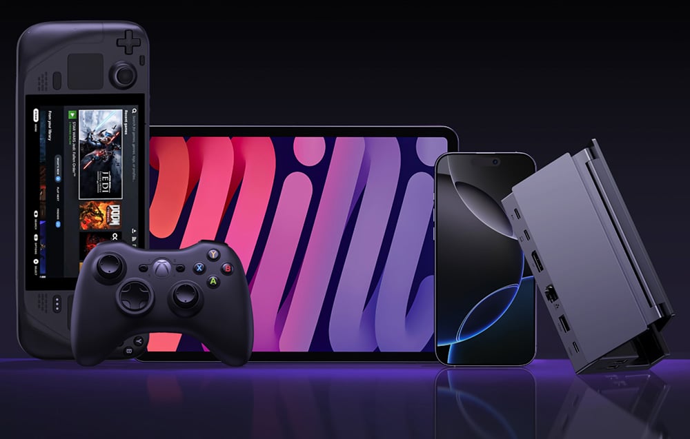 Adapter / hub USB-C 9w1 Ugreen CM800, DisplayPort (4K 120Hz), Ethernet RJ45, USB, SD/TF 6