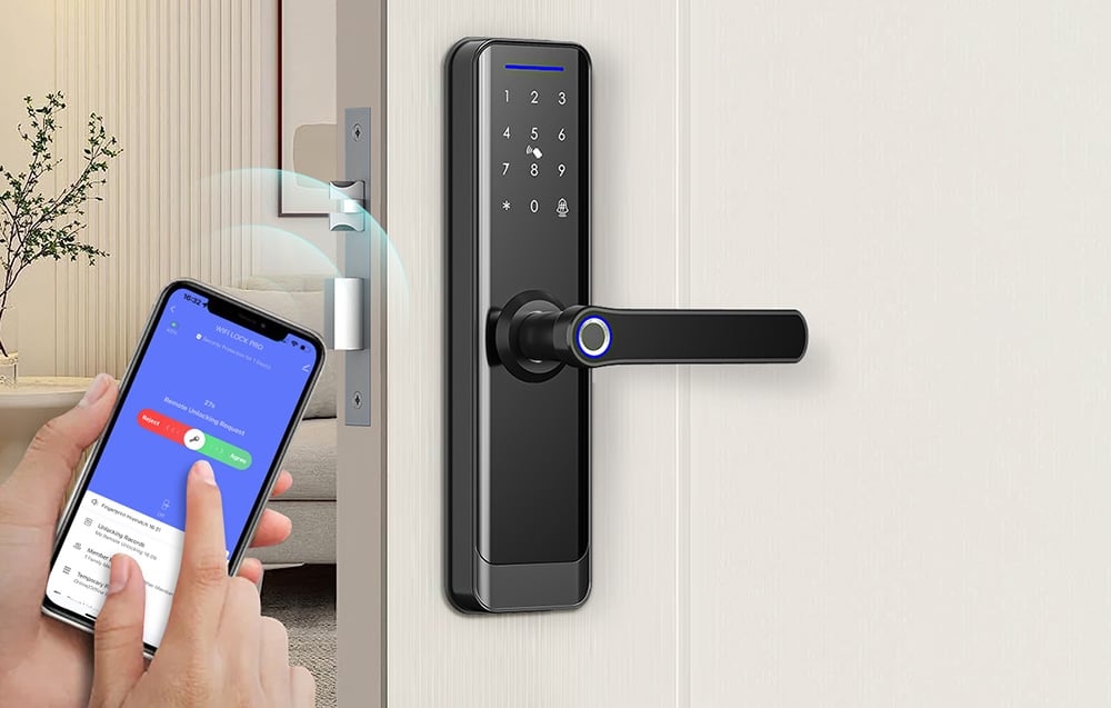 Avatto ZSDL-A270-B-ALI-6072  okoszár, ZigBee, fekete 3