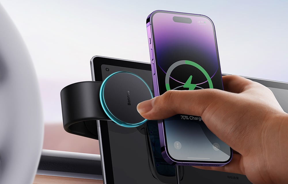 Baseus C02 Pro Series autós tartó töltővel 4