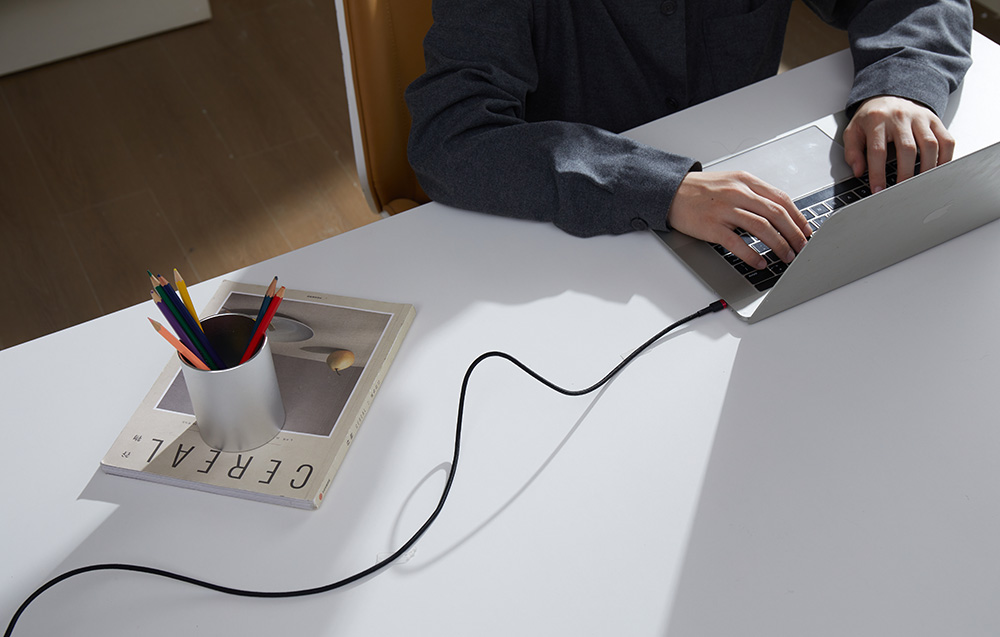 Baseus Cafule kábel, USB-C - USB-C 100W, 1 m, 2 db, piros fekete, szürke fekete 6