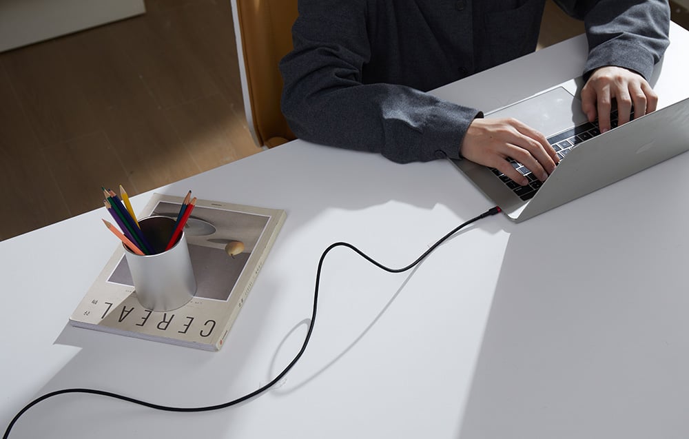 Baseus Cafule kábel USB-C – USB-C 100W, 2m, 2 db, piros fekete, szürke fekete 5