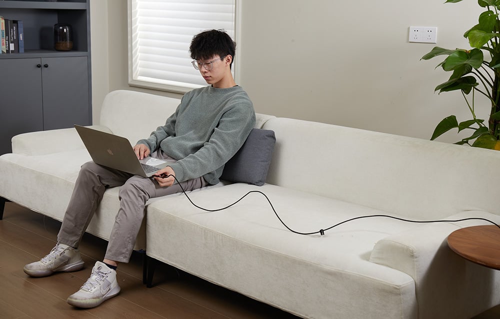 Baseus Cafule kábel USB-C – USB-C 100W, 2m, 2 db, piros fekete, szürke fekete 6