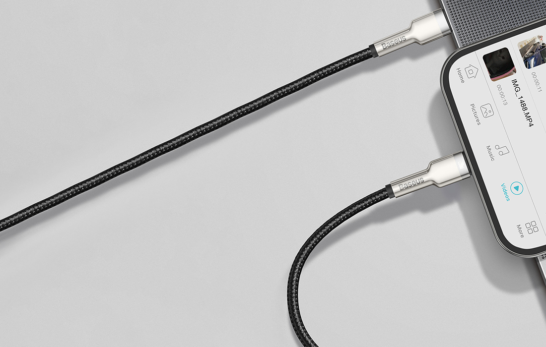 Baseus Cafule USB-C-Lightning kábel, PD, 20 W, 1 m (fekete) 5