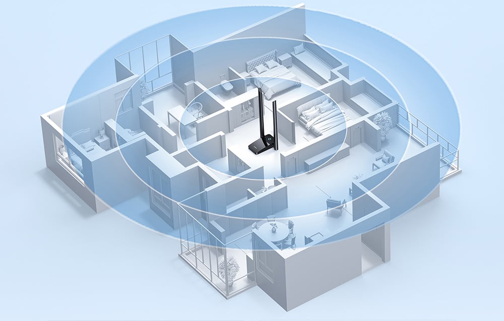 Baseus FastJoy, WiFi adapter, 1300Mbps, fekete 5