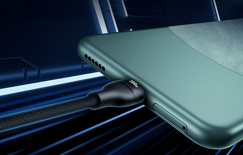 Baseus Flash töltőkábel, 2 USB - USB-C, 100W, 2m, fekete 2