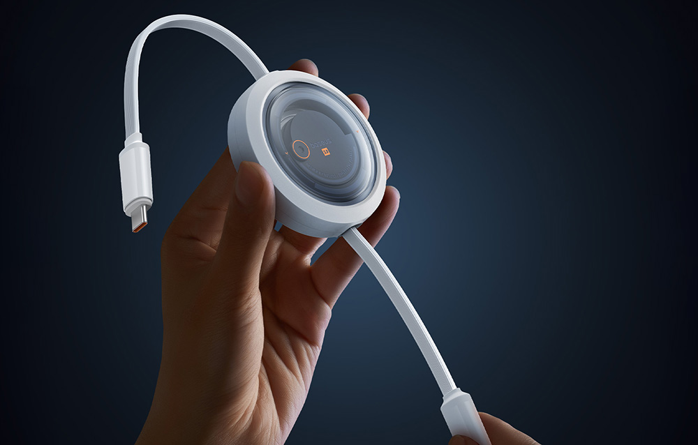Baseus Free2Draw gyorstöltő kábel, 3:1, USB-C USB-C/Lightning/Micro 100W, 1,1m, fehér 1