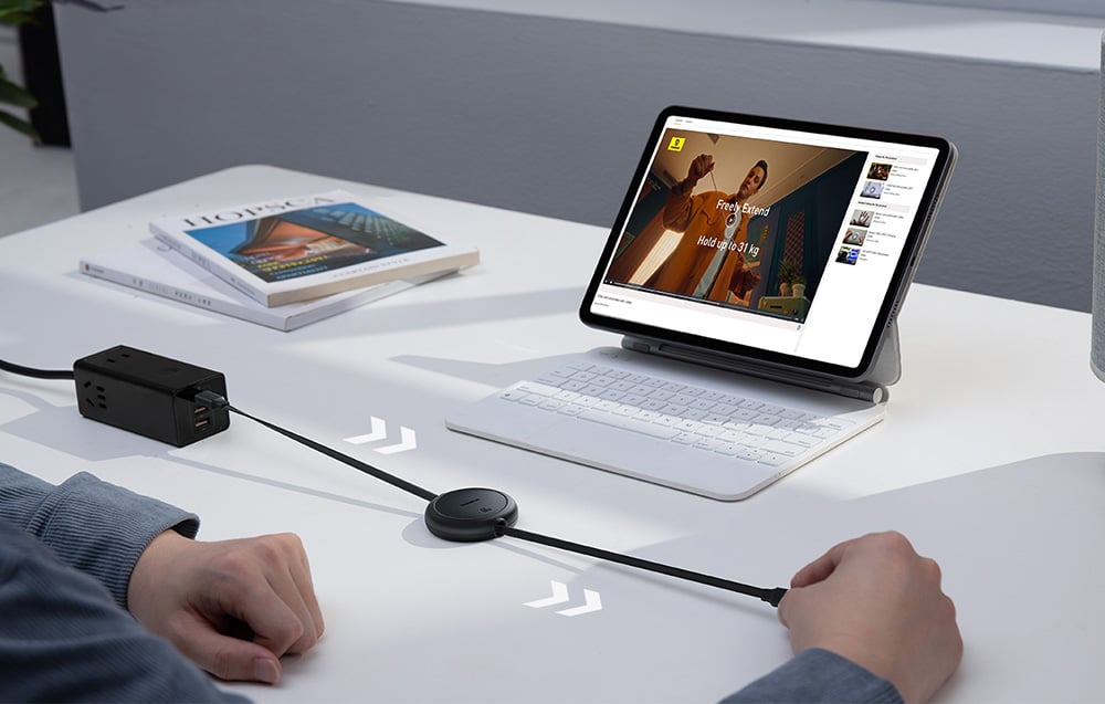 Baseus Free2Pull Mini USB-C – USB-C USB-kábel, 60W, 1m, fekete 2