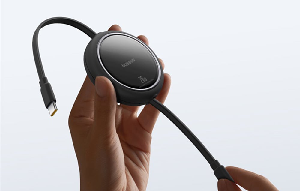 Baseus Free2Pull, USB-C - iPhone kábel, 20W, 1m, fekete 2