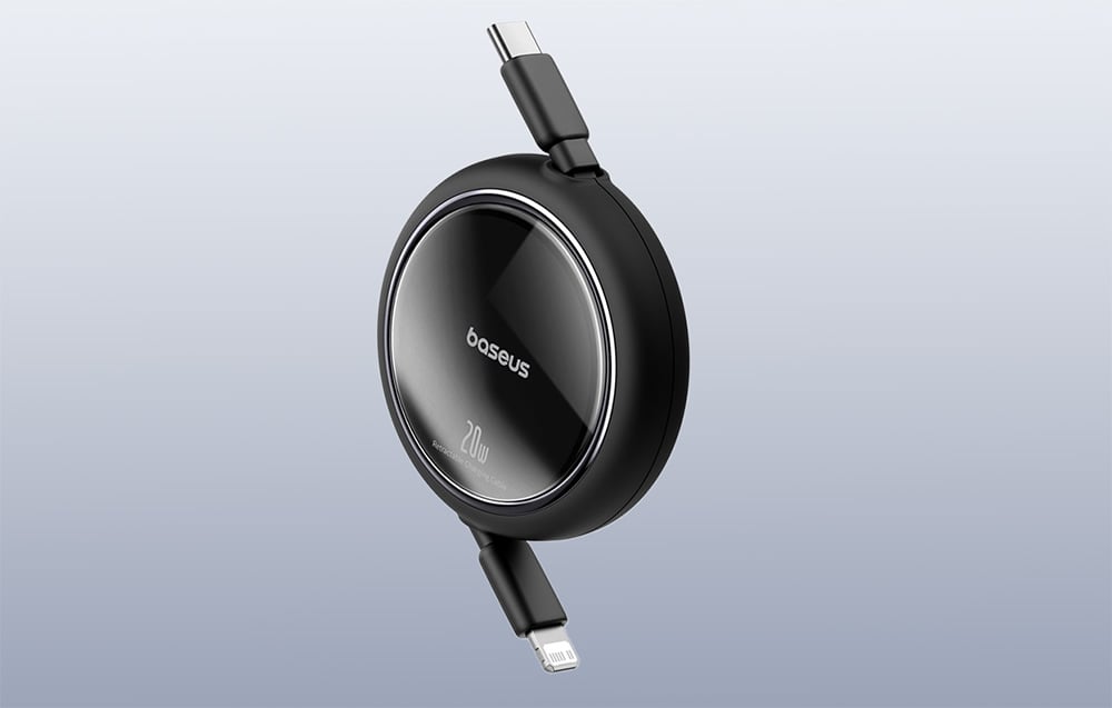 Baseus Free2Pull, USB-C - iPhone kábel, 20W, 1m, fekete 4