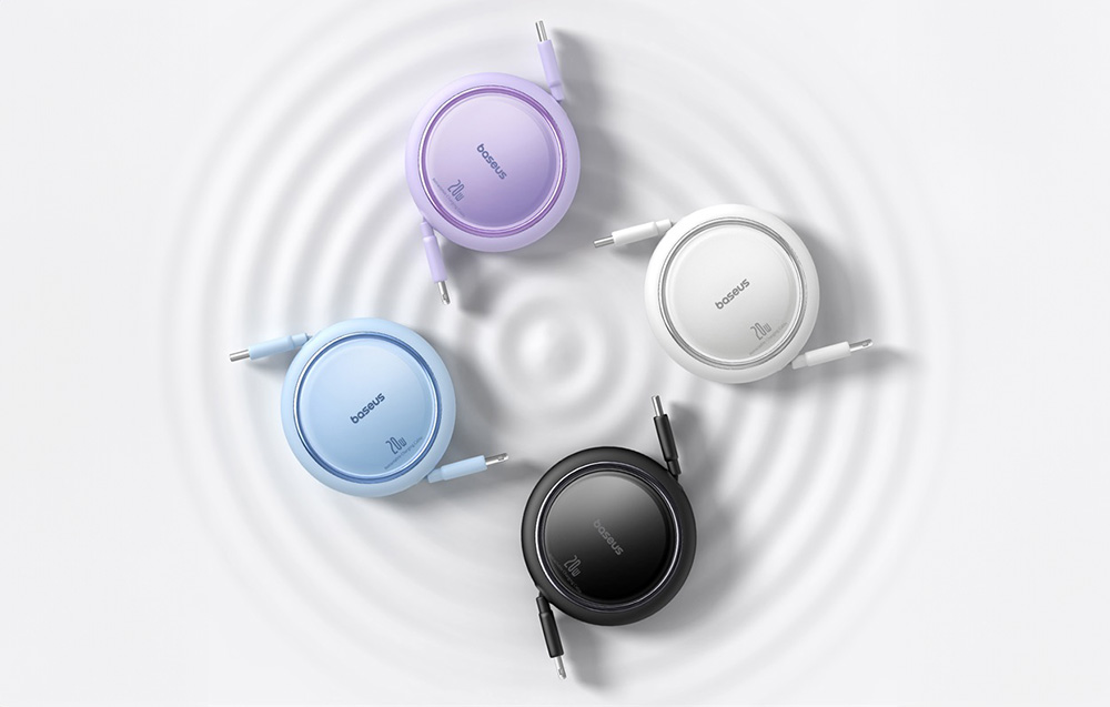 Baseus Free2Pull, USB-C - iPhone kábel, 20W, 1m, kék 1