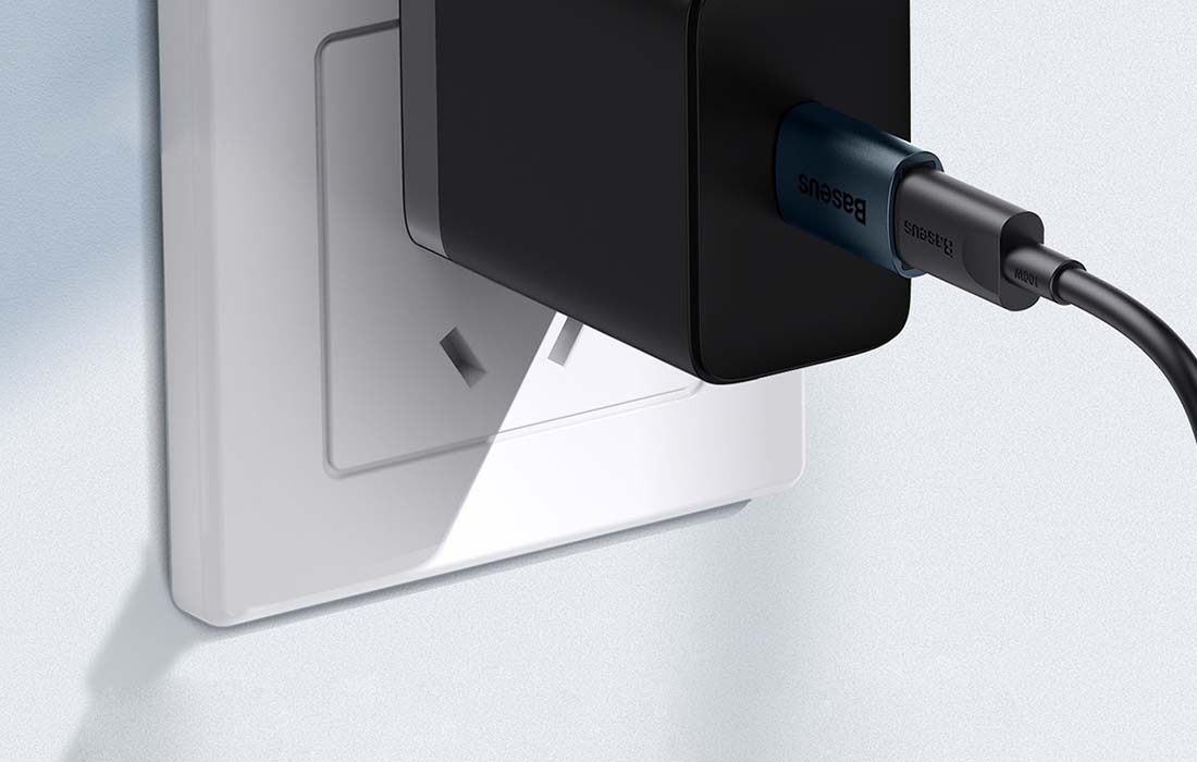 Baseus Ingenuity USB-A - USB-C adapter, OTG, kék 3