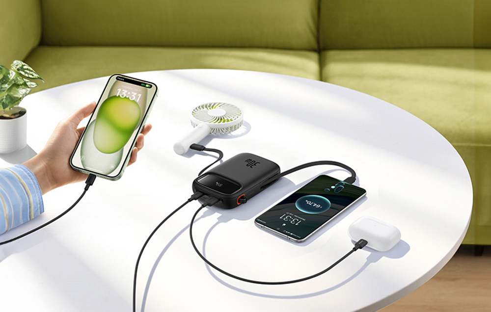 Baseus QPow 2 powerbank, 10000mAh, 30W, 2xUSB-C, fehér 3