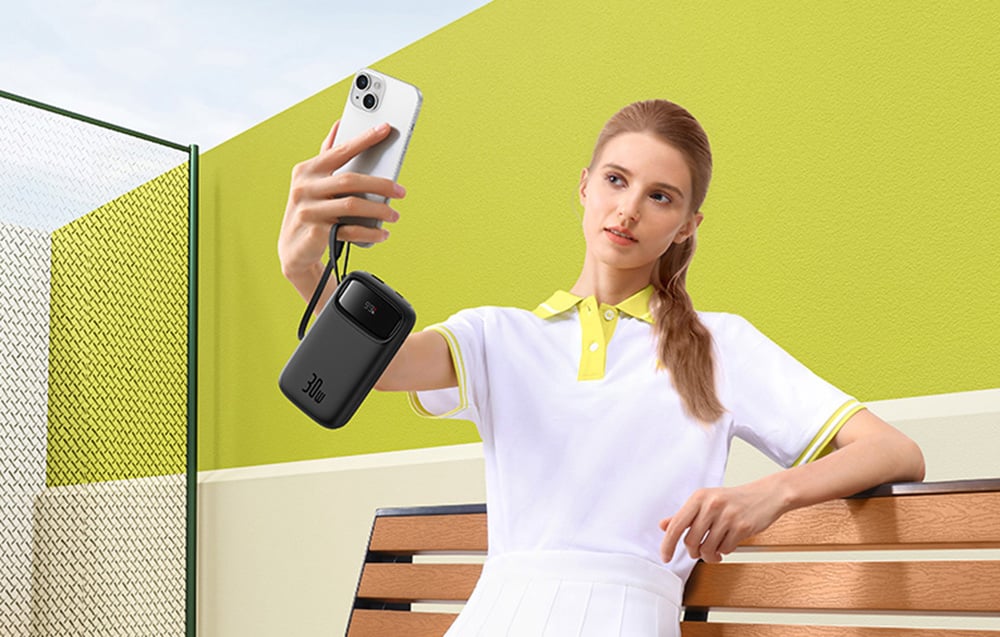 Baseus QPow 2 powerbank,  20000mAh, 30W, 2xUSB-C, fehér 1