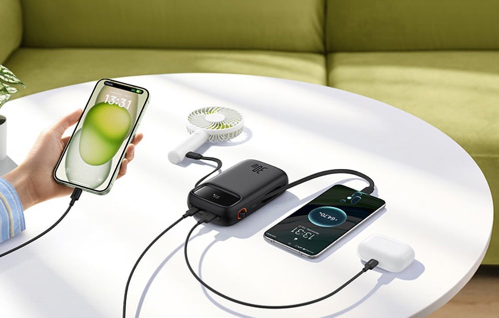 Baseus QPow 2 powerbank,  20000mAh, 30W, 2xUSB-C, kék 5