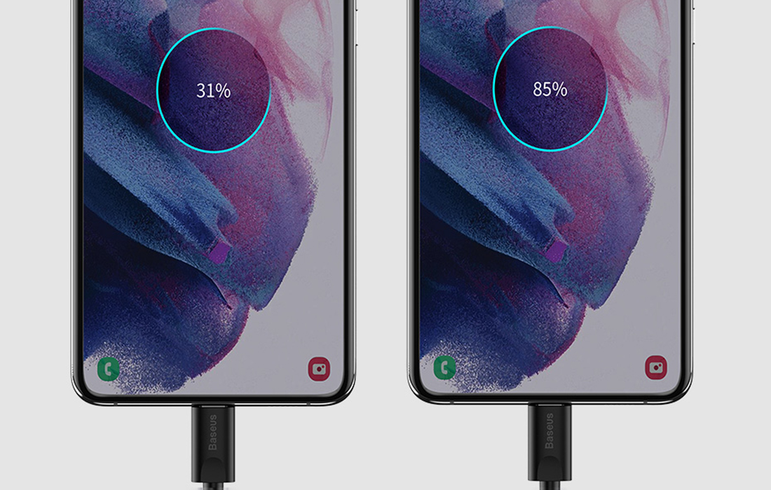 Baseus Super Si 1C 25W gyorstöltő adapter 1 m-es USB-C-USB-C kábellel (fekete) 2