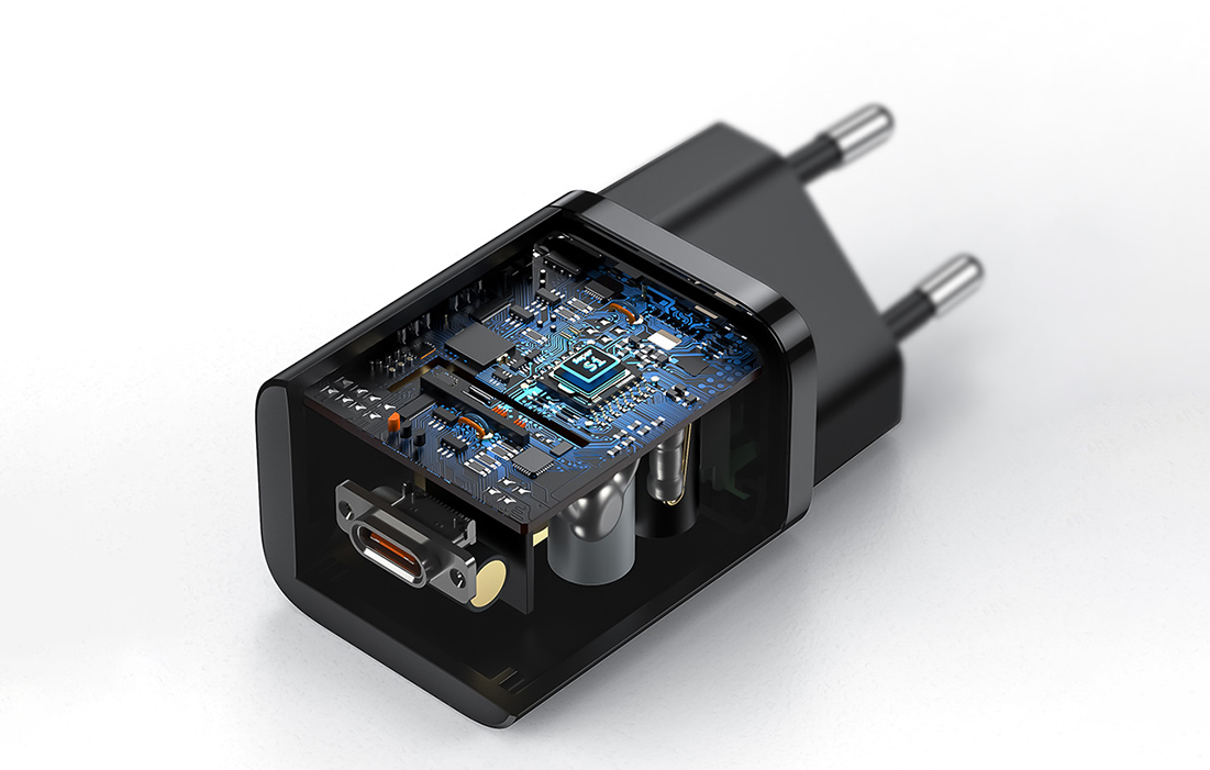 Baseus Super Si 1C 25W gyorstöltő adapter 1 m-es USB-C-USB-C kábellel (fekete) 3