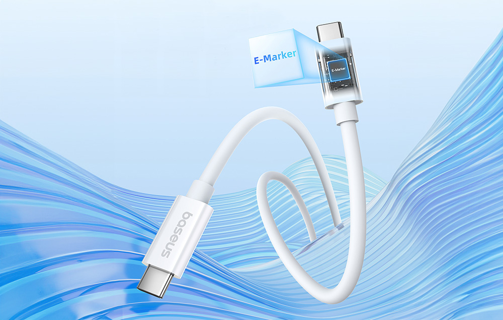 Baseus Superior 2 gors töltőkábel, USB-C USB-C, 240W, 1,8m, fehér 4