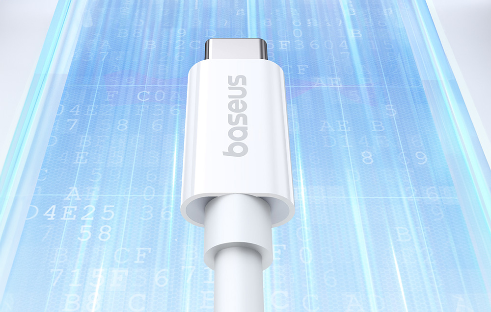 Baseus Superior kábel, USB4 USB-C – USB-C, 240W, 1m, fehér 2