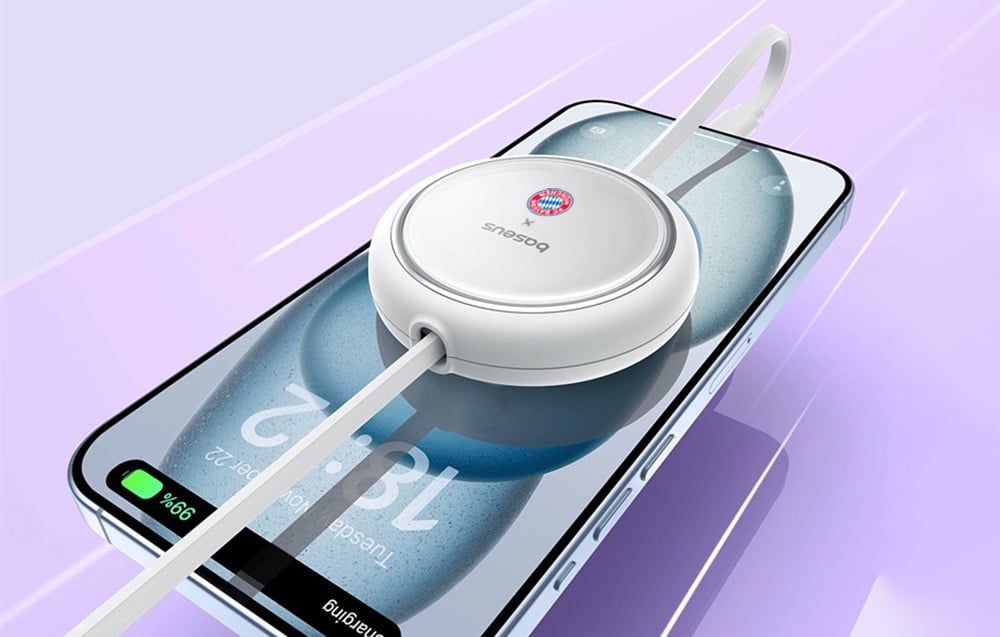 Baseus töltőkábel, Bayern Edition, USB-C-USB-C, 100W, fehér 1