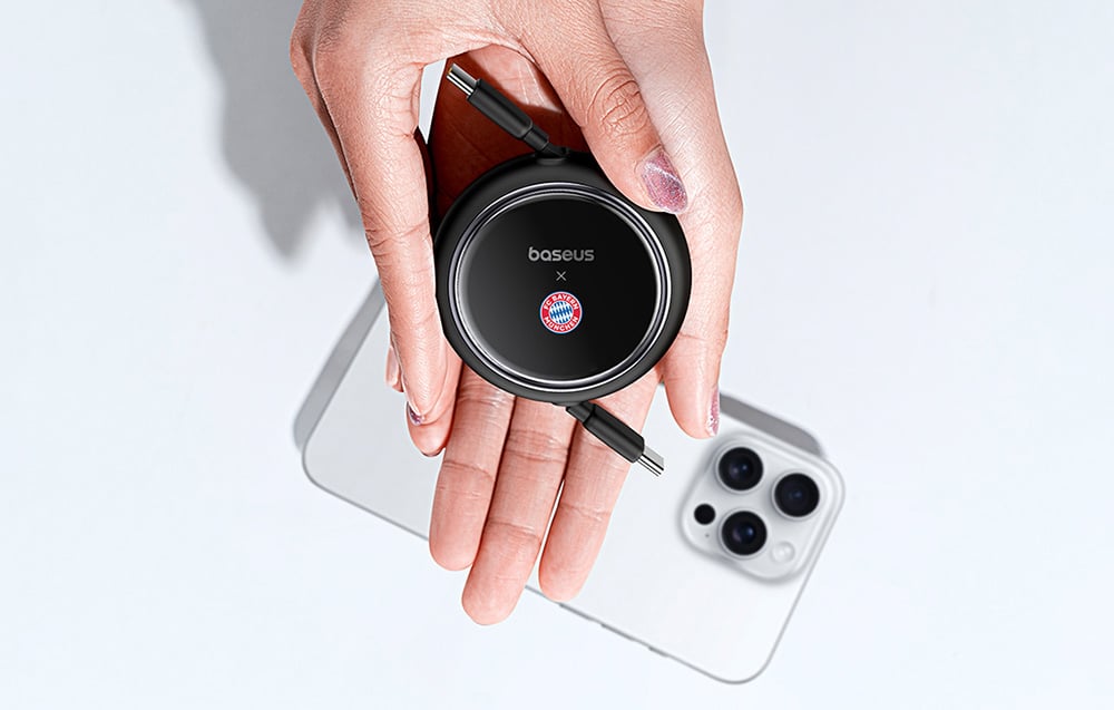 Baseus töltőkábel, Bayern Edition, USB-C-USB-C, 100W, fekete 1