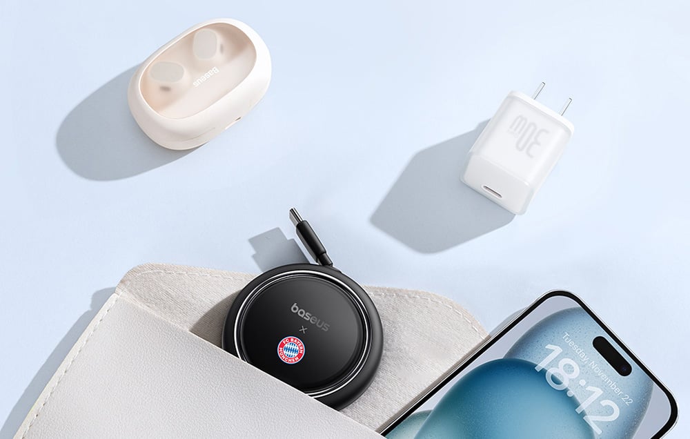 Baseus töltőkábel, Bayern Edition, USB-C-USB-C, 100W, fekete 3